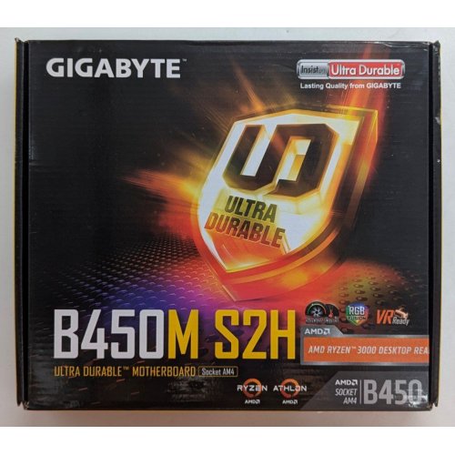 Материнська плата Gigabyte B450M S2H (sAM4, AMD B450) (Відновлено продавцем, 780773) купити з перевіркою сумісності: огляд, характеристики, ціна у Києві, Львові, Вінниці, Хмельницькому, Івано-Франківську, Україні | інтернет-магазин TELEMART.UA фото