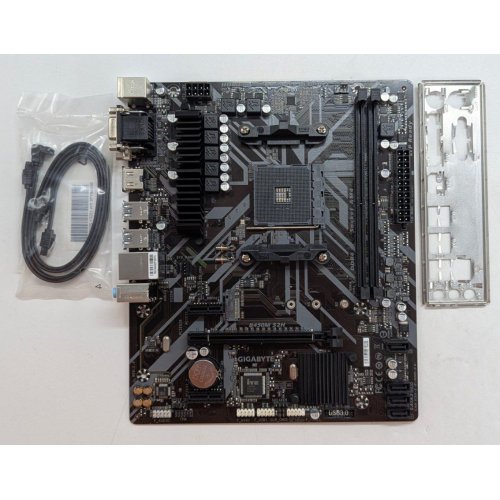 Материнська плата Gigabyte B450M S2H (sAM4, AMD B450) (Відновлено продавцем, 780773) купити з перевіркою сумісності: огляд, характеристики, ціна у Києві, Львові, Вінниці, Хмельницькому, Івано-Франківську, Україні | інтернет-магазин TELEMART.UA фото