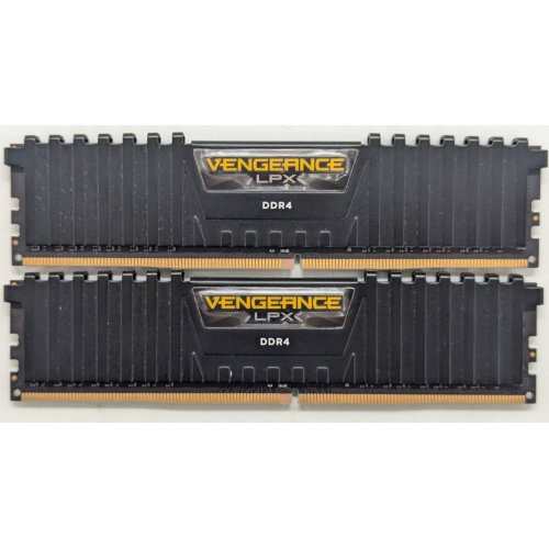 Купить Озу Corsair DDR4 16GB (2x8GB) 3000Mhz Vengeance LPX (CMK16GX4M2B3000C15) Black (Восстановлено продавцом, 780787) с проверкой совместимости: обзор, характеристики, цена в Киеве, Днепре, Одессе, Харькове, Украине | интернет-магазин TELEMART.UA фото
