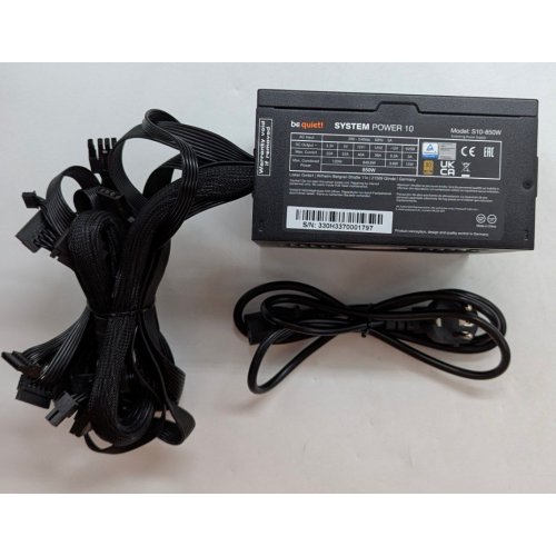 Блок живлення Be Quiet! System Power 10 850W (BN330) (Відновлено продавцем, 780801) купити з перевіркою сумісності: огляд, характеристики, ціна у Києві, Львові, Вінниці, Хмельницькому, Івано-Франківську, Україні | інтернет-магазин TELEMART.UA фото