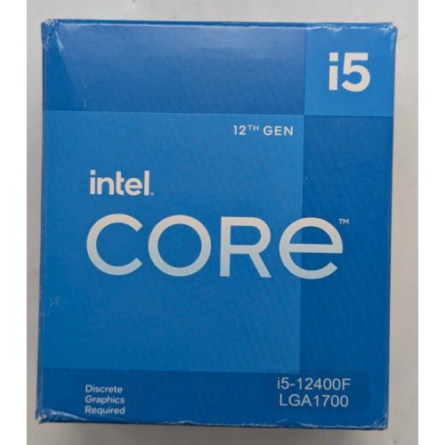 Купить Процессор Intel Core i5-12400F 2.5(4.4)GHz 18MB s1700 Box (BX8071512400F) (Восстановлено продавцом, 780804) с проверкой совместимости: обзор, характеристики, цена в Киеве, Днепре, Одессе, Харькове, Украине | интернет-магазин TELEMART.UA фото
