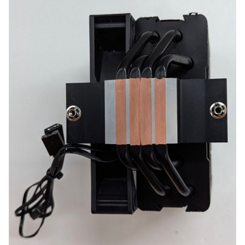 Кулер Deepcool AG400 ARGB (R-AG400-BKANMC-G-2) Black (Відновлено продавцем, 780818) купити з перевіркою сумісності: огляд, характеристики, ціна у Києві, Львові, Вінниці, Хмельницькому, Івано-Франківську, Україні | інтернет-магазин TELEMART.UA фото