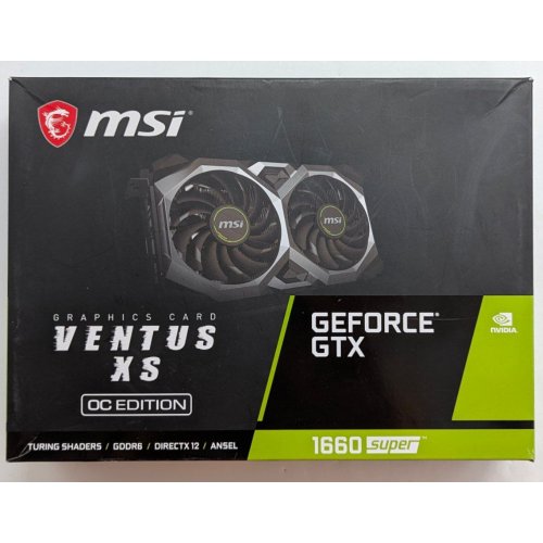 Купить Видеокарта MSI GeForce GTX 1660 Ti VENTUS XS OC 6144MB (GTX 1660 Ti VENTUS XS 6G OC) (Восстановлено продавцом, 780842) с проверкой совместимости: обзор, характеристики, цена в Киеве, Днепре, Одессе, Харькове, Украине | интернет-магазин TELEMART.UA фото