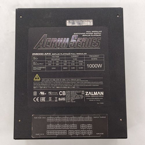 Купить Блок питания Zalman Acrux Series 1000W (ZM1000-ARX) (Восстановлено продавцом, 780843) с проверкой совместимости: обзор, характеристики, цена в Киеве, Днепре, Одессе, Харькове, Украине | интернет-магазин TELEMART.UA фото
