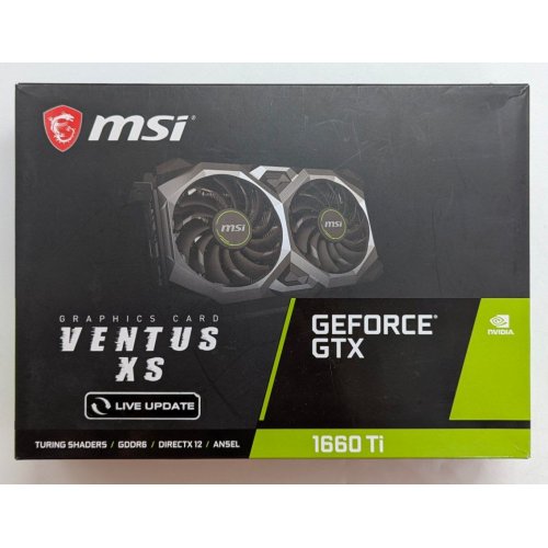 Купить Видеокарта MSI GeForce GTX 1660 SUPER VENTUS XS OC 6144MB (GTX 1660 SUPER VENTUS XS OC) (Восстановлено продавцом, 780860) с проверкой совместимости: обзор, характеристики, цена в Киеве, Днепре, Одессе, Харькове, Украине | интернет-магазин TELEMART.UA фото