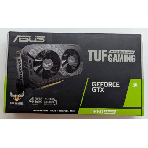 Купить Видеокарта Asus TUF GeForce GTX 1650 SUPER Gaming 4096MB (TUF-GTX1650S-4G-GAMING) (Восстановлено продавцом, 780867) с проверкой совместимости: обзор, характеристики, цена в Киеве, Днепре, Одессе, Харькове, Украине | интернет-магазин TELEMART.UA фото