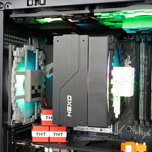 Комп'ютер HEXO SpecialPart Minecraft Cobblestone (EVSP-MC5600N5060-D432S1TBK) Black купити в Україні: Київ, Львів, Хмельницький, Тернопіль | Низька ціна, відгуки, характеристики від TELEMART фото