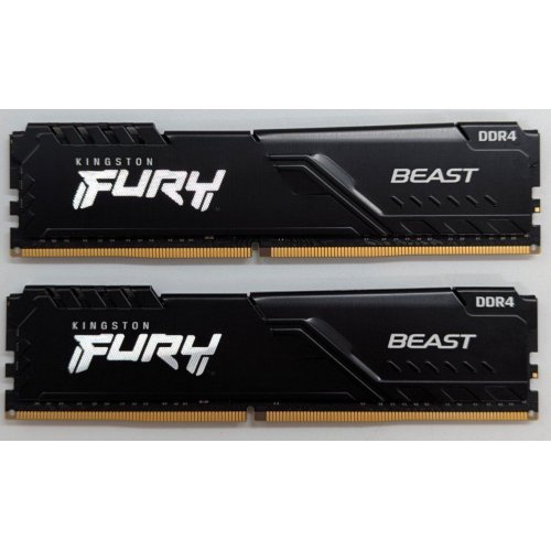 Купить Озу Kingston DDR4 16GB (2x8GB) 3200Mhz FURY Beast Black (KF432C16BBK2/16) (Восстановлено продавцом, 780898) с проверкой совместимости: обзор, характеристики, цена в Киеве, Днепре, Одессе, Харькове, Украине | интернет-магазин TELEMART.UA фото