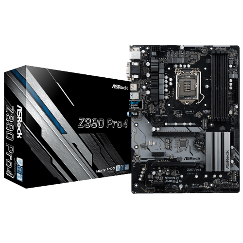 Материнська плата AsRock Z390 PRO4 (s1151-v2, Intel Z390) (Відновлено продавцем, 780901) купити з перевіркою сумісності: огляд, характеристики, ціна у Києві, Львові, Вінниці, Хмельницькому, Івано-Франківську, Україні | інтернет-магазин TELEMART.UA фото