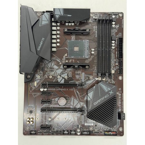Купить Материнская плата Gigabyte B550 GAMING X V2 (sAM4, AMD B550) (Восстановлено продавцом, 780915) с проверкой совместимости: обзор, характеристики, цена в Киеве, Днепре, Одессе, Харькове, Украине | интернет-магазин TELEMART.UA фото