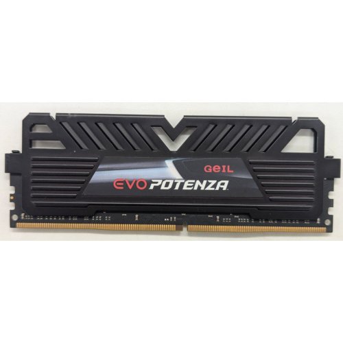 Купить Озу Geil DDR4 16GB 3000Mhz Evo Potenza Black (GPB416GB3000C16ASC) (Восстановлено продавцом, 780916) с проверкой совместимости: обзор, характеристики, цена в Киеве, Днепре, Одессе, Харькове, Украине | интернет-магазин TELEMART.UA фото