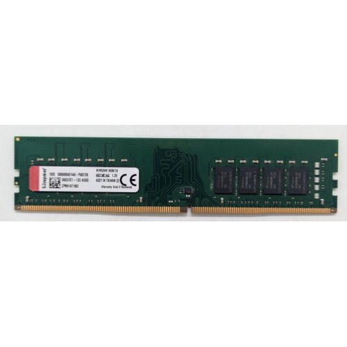 Озп Kingston DDR4 16GB 2666Mhz (KVR26N19D8/16) (Відновлено продавцем, 780920) купити з перевіркою сумісності: огляд, характеристики, ціна у Києві, Львові, Вінниці, Хмельницькому, Івано-Франківську, Україні | інтернет-магазин TELEMART.UA фото