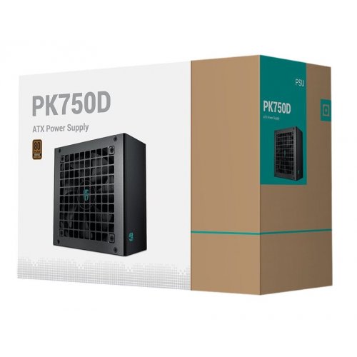 Блок живлення Deepcool GAMER STORM PK750D 750W (R-PK750D-FA0B-JGEU) купити з перевіркою сумісності: огляд, характеристики, ціна у Києві, Львові, Вінниці, Хмельницькому, Івано-Франківську, Україні | інтернет-магазин TELEMART.UA фото