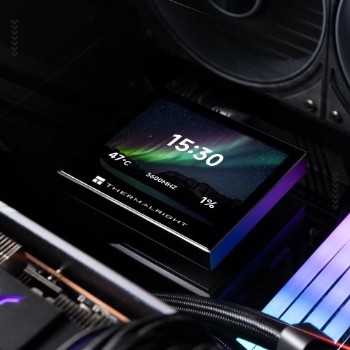 Готова СВО Thermalright Stream Vision 360 Black купити з перевіркою сумісності: огляд, характеристики, ціна у Києві, Львові, Вінниці, Хмельницькому, Івано-Франківську, Україні | інтернет-магазин TELEMART.UA фото