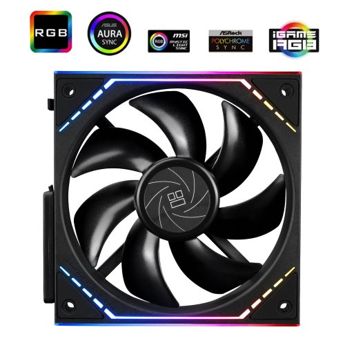 Купить Кулер для корпуса Thermalright TL-M12Q Black с проверкой совместимости: обзор, характеристики, цена в Киеве, Днепре, Одессе, Харькове, Украине | интернет-магазин TELEMART.UA фото