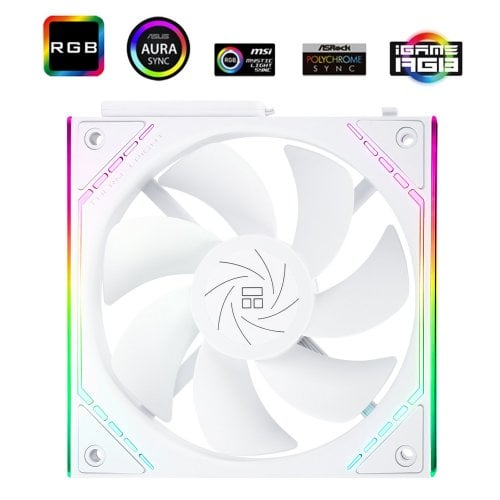 Купить Кулер для корпуса Thermalright TL-M12QR White с проверкой совместимости: обзор, характеристики, цена в Киеве, Днепре, Одессе, Харькове, Украине | интернет-магазин TELEMART.UA фото