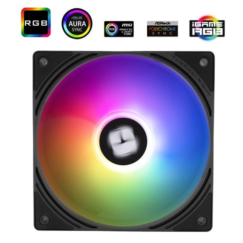 Купить Кулер для корпуса Thermalright TL-N12-R5-S Black с проверкой совместимости: обзор, характеристики, цена в Киеве, Днепре, Одессе, Харькове, Украине | интернет-магазин TELEMART.UA фото