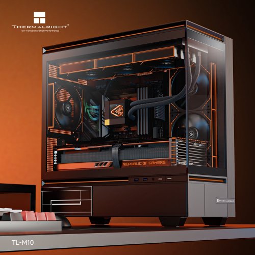 Корпус Thermalright TL-M10 без БЖ Black купити з перевіркою сумісності: огляд, характеристики, ціна у Києві, Львові, Вінниці, Хмельницькому, Івано-Франківську, Україні | інтернет-магазин TELEMART.UA фото