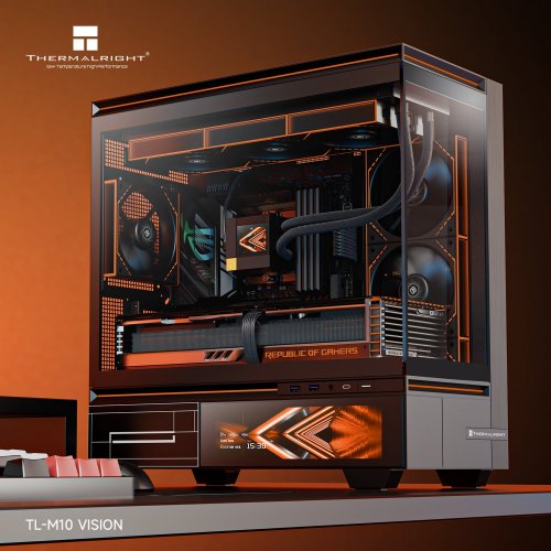 Корпус Thermalright TL-M10 Vision без БЖ Black купити з перевіркою сумісності: огляд, характеристики, ціна у Києві, Львові, Вінниці, Хмельницькому, Івано-Франківську, Україні | інтернет-магазин TELEMART.UA фото