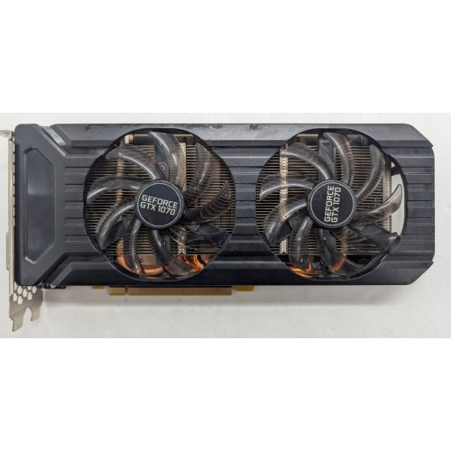 Купить Видеокарта Palit GeForce GTX 1070 Dual 8192MB (NE51070015P2-1043D) (Восстановлено продавцом, 780998) с проверкой совместимости: обзор, характеристики, цена в Киеве, Днепре, Одессе, Харькове, Украине | интернет-магазин TELEMART.UA фото