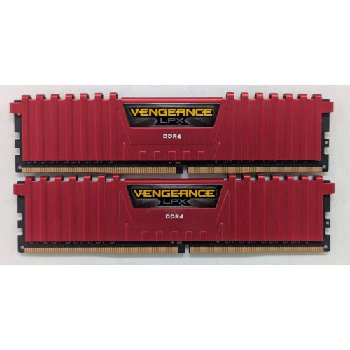 Купить Озу Corsair DDR4 16GB (2x8GB) 3000Mhz Vengeance LPX (CMK16GX4M2B3000C15R) Red (Восстановлено продавцом, 781175) с проверкой совместимости: обзор, характеристики, цена в Киеве, Днепре, Одессе, Харькове, Украине | интернет-магазин TELEMART.UA фото