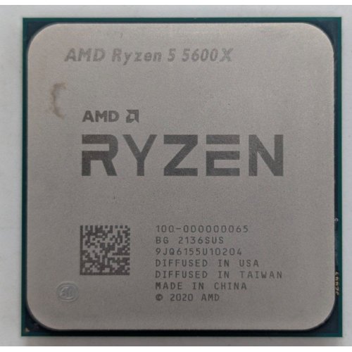 Процесор AMD Ryzen 5 5600X 3.7(4.6)GHz 32MB sAM4 Tray (100-000000065) (Відновлено продавцем, 781183) купити з перевіркою сумісності: огляд, характеристики, ціна у Києві, Львові, Вінниці, Хмельницькому, Івано-Франківську, Україні | інтернет-магазин TELEMART.UA фото