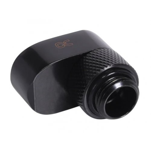 Купити Фітінг Alphacool Eiszapfen 16mm offset piece rotatable G1/4 AG to G1/4 IG (17601) Black - ціна в Києві, Львові, Вінниці, Хмельницькому, Франківську, Україні | інтернет-магазин TELEMART.UA фото