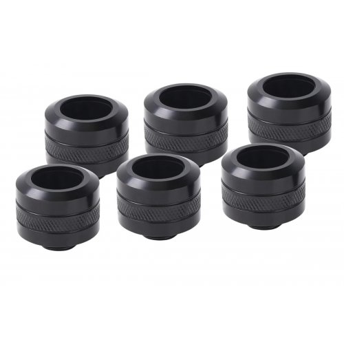 Купить Фитинг Alphacool Eiszapfen PRO 16mm HardTube Fitting G1/4 - Sixpack (17477) Deep Black - цена в Харькове, Киеве, Днепре, Одессе
в интернет-магазине Telemart фото