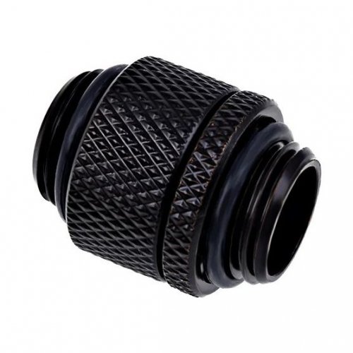 Купити Фітінг Alphacool Eiszapfen double nipple rotatable G1/4 AG to G1/4 AG (17244) Deep Black - ціна в Києві, Львові, Вінниці, Хмельницькому, Франківську, Україні | інтернет-магазин TELEMART.UA фото