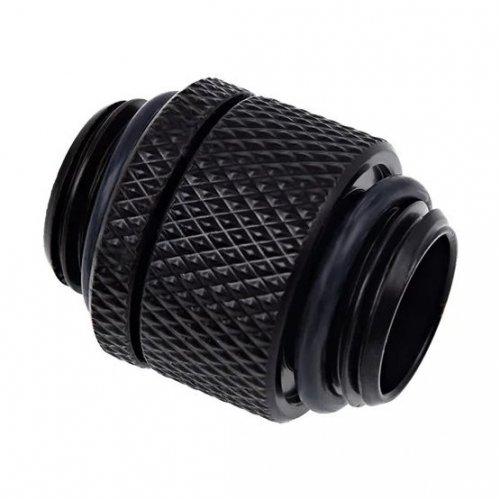 Купити Фітінг Alphacool Eiszapfen double nipple rotatable G1/4 AG to G1/4 AG (17244) Deep Black - ціна в Києві, Львові, Вінниці, Хмельницькому, Франківську, Україні | інтернет-магазин TELEMART.UA фото