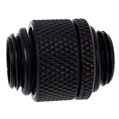 Купити Фітінг Alphacool Eiszapfen double nipple rotatable G1/4 AG to G1/4 AG (17244) Deep Black - ціна в Києві, Львові, Вінниці, Хмельницькому, Франківську, Україні | інтернет-магазин TELEMART.UA фото