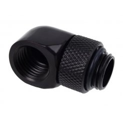Фітінг Alphacool Eiszapfen L-connector rotatable G1/4 AG to G1/4 IG (17248) Deep Black