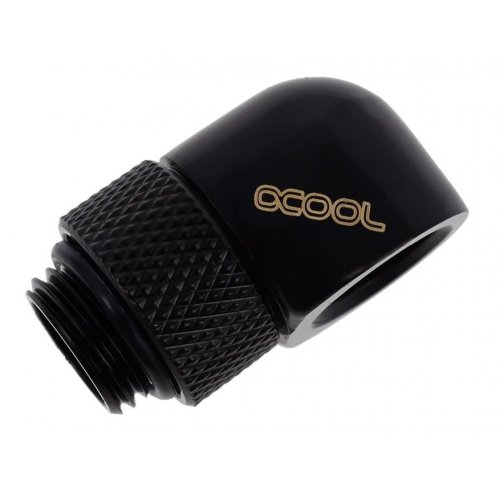 Купити Фітінг Alphacool Eiszapfen L-connector rotatable G1/4 AG to G1/4 IG (17248) Deep Black - ціна в Києві, Львові, Вінниці, Хмельницькому, Франківську, Україні | інтернет-магазин TELEMART.UA фото
