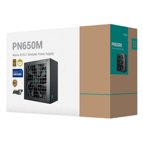 Блок живлення Deepcool GAMER STORM PN650M 650W (R-PN650M-FC0B-JGEU) купити з перевіркою сумісності: огляд, характеристики, ціна у Києві, Львові, Вінниці, Хмельницькому, Івано-Франківську, Україні | інтернет-магазин TELEMART.UA фото