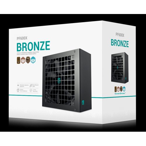 Блок живлення Deepcool GAMER STORM PF600X 600W (R-PF600X-HD0B-JGEU) купити з перевіркою сумісності: огляд, характеристики, ціна у Києві, Львові, Вінниці, Хмельницькому, Івано-Франківську, Україні | інтернет-магазин TELEMART.UA фото
