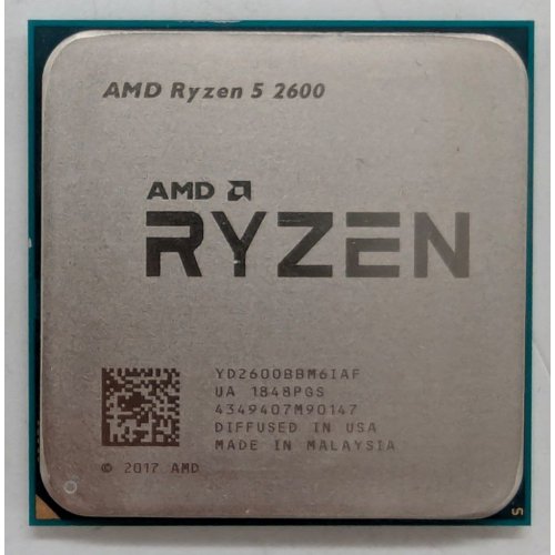 Купить Процессор AMD Ryzen 5 2600 3.4(3.9)GHz 16MB sAM4 Tray (YD2600BBM6IAF) (Восстановлено продавцом, 781270) с проверкой совместимости: обзор, характеристики, цена в Киеве, Днепре, Одессе, Харькове, Украине | интернет-магазин TELEMART.UA фото