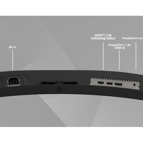 Купити Монітор MSI 34" MAG 346CQ Black - ціна в Києві, Львові, Вінниці, Хмельницькому, Франківську, Україні | інтернет-магазин TELEMART.UA фото