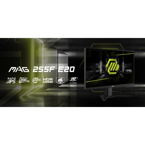 Купити Монітор MSI 24.5" MAG 255F E20 Black - ціна в Києві, Львові, Вінниці, Хмельницькому, Франківську, Україні | інтернет-магазин TELEMART.UA фото