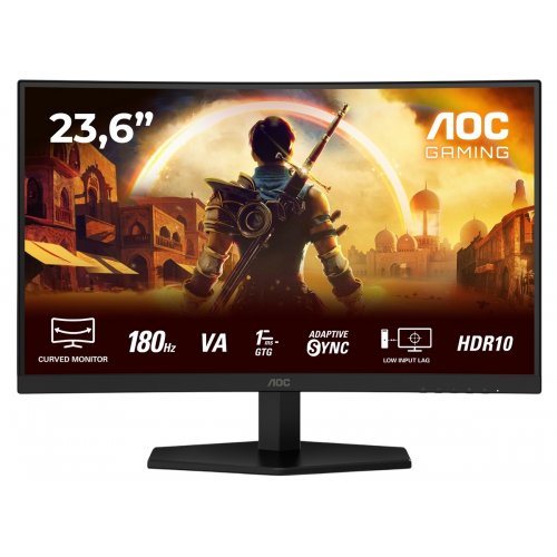 Купити Монітор AOC 23.6" C24G42E Black - ціна в Києві, Львові, Вінниці, Хмельницькому, Франківську, Україні | інтернет-магазин TELEMART.UA фото