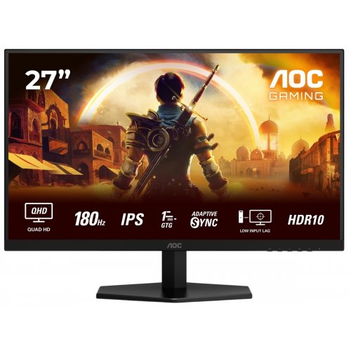 Купити Монітор AOC 27" Q27G42XE Black - ціна в Києві, Львові, Вінниці, Хмельницькому, Франківську, Україні | інтернет-магазин TELEMART.UA фото