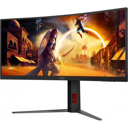 Купити Монітор AOC 34" CU34G4Z Black - ціна в Києві, Львові, Вінниці, Хмельницькому, Франківську, Україні | інтернет-магазин TELEMART.UA фото