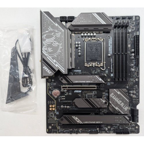 Материнська плата MSI Z790 GAMING PLUS WIFI (s1700, Intel Z790) (Відновлено продавцем, 781317) купити з перевіркою сумісності: огляд, характеристики, ціна у Києві, Львові, Вінниці, Хмельницькому, Івано-Франківську, Україні | інтернет-магазин TELEMART.UA фото