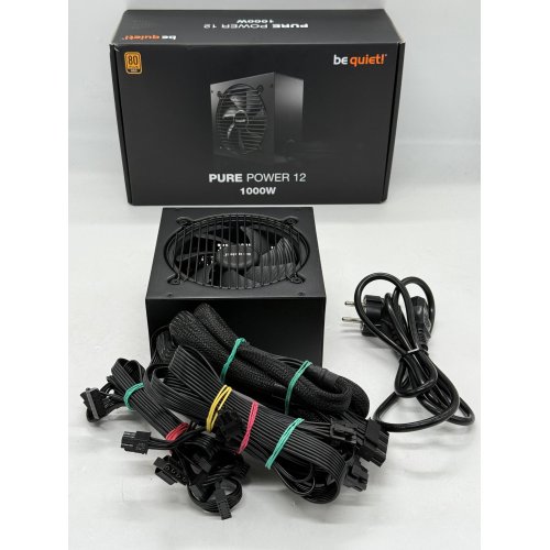 Блок живлення Be Quiet! Pure Power 12 1000W (BP005EU) (Відновлено продавцем, 781358) купити з перевіркою сумісності: огляд, характеристики, ціна у Києві, Львові, Вінниці, Хмельницькому, Івано-Франківську, Україні | інтернет-магазин TELEMART.UA фото