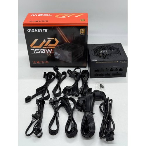 Блок живлення Gigabyte UD750GM 750W (GP-UD750GM) (Відновлено продавцем, 781370) купити з перевіркою сумісності: огляд, характеристики, ціна у Києві, Львові, Вінниці, Хмельницькому, Івано-Франківську, Україні | інтернет-магазин TELEMART.UA фото