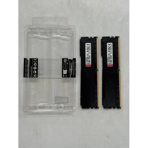 Купить Озу Kingston DDR4 16GB (2x8GB) 3200Mhz FURY Beast Black (KF432C16BBK2/16) (Восстановлено продавцом, 781384) с проверкой совместимости: обзор, характеристики, цена в Киеве, Днепре, Одессе, Харькове, Украине | интернет-магазин TELEMART.UA фото