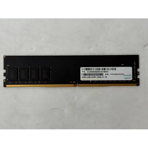 Озп Apacer DDR4 8GB 2666Mhz (AU08GGB26CQYBGH) (Відновлено продавцем, 781386) купити з перевіркою сумісності: огляд, характеристики, ціна у Києві, Львові, Вінниці, Хмельницькому, Івано-Франківську, Україні | інтернет-магазин TELEMART.UA фото