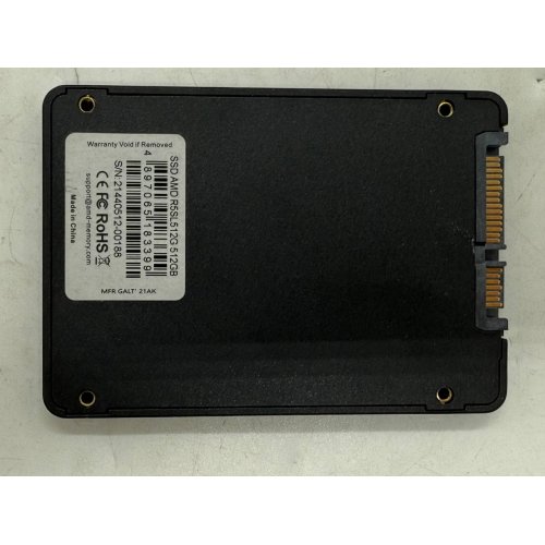 Купить Ssd-диск AMD Radeon R5 TLC 512GB 2.5" (R5SL512G) (Восстановлено продавцом, 781396) с проверкой совместимости: обзор, характеристики, цена в Киеве, Днепре, Одессе, Харькове, Украине | интернет-магазин TELEMART.UA фото