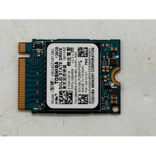 Ssd-диск Kioxia BG4 128GB M.2 (2230 PCI-E) NVMe x4 (KBG40ZNS128G) (Відновлено продавцем, 781397) купити з перевіркою сумісності: огляд, характеристики, ціна у Києві, Львові, Вінниці, Хмельницькому, Івано-Франківську, Україні | інтернет-магазин TELEMART.UA фото