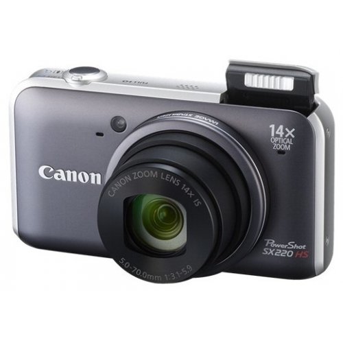 Купить Цифровые фотоаппараты Canon PowerShot SX220 HS Grey - цена в Харькове, Киеве, Днепре, Одессе
в интернет-магазине Telemart фото
