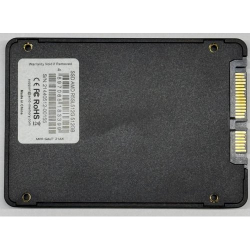 Купить Ssd-диск AMD Radeon R5 TLC 512GB 2.5" (R5SL512G) (Восстановлено продавцом, 781403) с проверкой совместимости: обзор, характеристики, цена в Киеве, Днепре, Одессе, Харькове, Украине | интернет-магазин TELEMART.UA фото